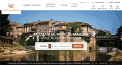 Desktop Screenshot of hotel-richelieu-montdemarsan.com