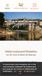 Mobile Screenshot of hotel-richelieu-montdemarsan.com