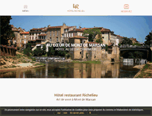 Tablet Screenshot of hotel-richelieu-montdemarsan.com